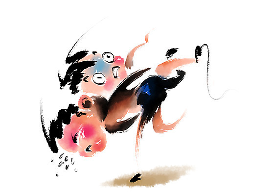 PSD 한국전통 남자 전통문화 일러스트 캘리그라피 두명 전통놀이 씨름 맞대결 국내일러스트 전통 문화 스포츠 놀이 한국 사람 파일형식