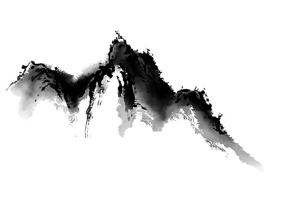 PSD 일러스트 캘리그라피 자연 산 수묵화 풍경 사람없음 먹 국내일러스트 서예 미술 생태계 파일형식