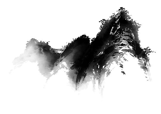 PSD 일러스트 캘리그라피 자연 붓터치 산 수묵화 풍경 사람없음 먹 국내일러스트 서예 미술 생태계 파일형식