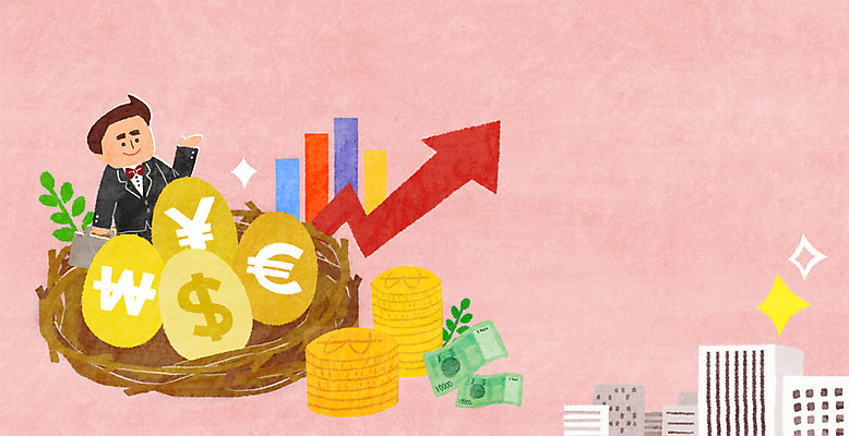 PSD 남자 화살표 지폐 일러스트 한명 정장 턱시도 빌딩 성인 금융 경제 계란 동전 화폐기호 둥지 황금알 국내일러스트 1 기호 옷 돈 사람 건물 알 화폐 파일형식