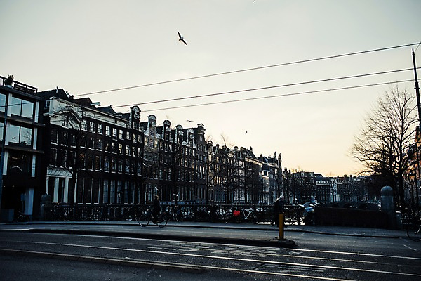 포토 JPG 주간 도로 풍경 사람없음 야외 건물 네덜란드 암스테르담 국내포토 자연요소 건축물 유럽 길 교통시설 파일형식