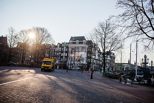 포토 JPG 자동차 거리 풍경 사람없음 건물 네덜란드 암스테르담 국내포토 건축물 유럽 육상교통 파일형식