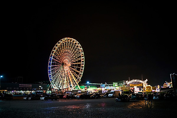 포토 JPG 야경 자동차 독일 사람없음 야외 놀이공원 대관람차 브레멘 국내포토 유럽 육상교통 테마파크 놀이기구 야간 파일형식 풍경_경치