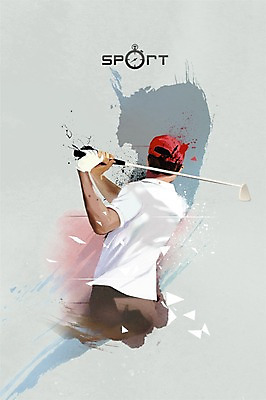 PSD 남자 스포츠 포즈 올림픽 골프 일러스트 캘리그라피 하계올림픽 한명 성인 운동 골프채 골퍼 역동적 국내일러스트 1 컨셉 운동선수 골프용품 건강 사람 구기 파일형식