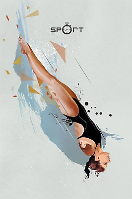 PSD 여자 수영복 스포츠 포즈 올림픽 일러스트 캘리그라피 하계올림픽 한명 성인 운동 다이빙 역동적 다이빙선수 국내일러스트 1 옷 컨셉 운동선수 건강 사람 수영 수중스포츠 파일형식