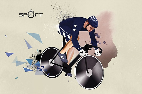 PSD 남자 스포츠 포즈 올림픽 일러스트 캘리그라피 하계올림픽 한명 성인 운동 사이클선수 역동적 사이클링 사이클복 국내일러스트 1 컨셉 운동선수 건강 사람 육상스포츠 파일형식