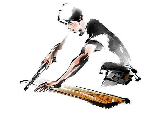 PSD 남자 일러스트 캘리그라피 한명 사람 상반신 성인 목재 목수 먹 목공예 톱 톱질 국내일러스트 나무 직업 1 재료 모션 서예 공구 공예 파일형식