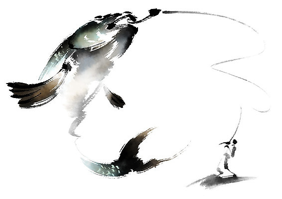 PSD 남자 일러스트 캘리그라피 레저 낚시 어류 한명 사람 성인 취미 낚싯대 고기잡기 국내일러스트 1 수중동물 잡기 낚시용품 파일형식