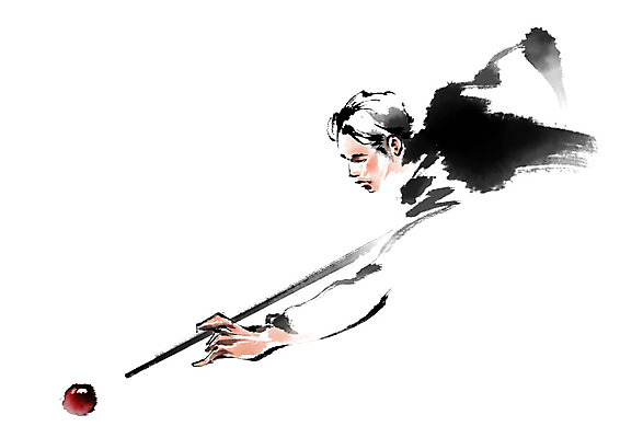 PSD 남자 일러스트 캘리그라피 한명 사람 상반신 성인 당구 당구공 당구채 국내일러스트 1 공 구기 당구용품 파일형식