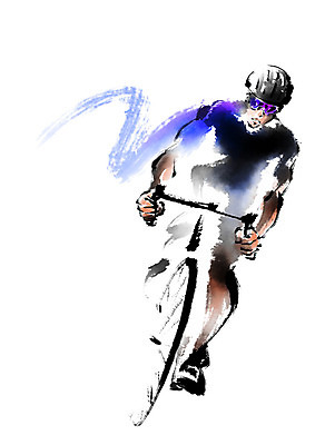 전신 PSD 남자 일러스트 캘리그라피 레저 고글 한명 사람 성인 취미 자전거 헬멧 사이클링 사이클복 국내일러스트 1 바이크 보호장비 육상스포츠 파일형식