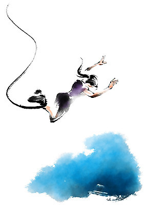 PSD 여자 줄 일러스트 캘리그라피 레저 한명 사람 성인 번지점프 뛰어내리기 국내일러스트 1 모션 익스트림스포츠 파일형식