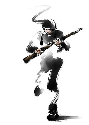 전신 PSD 남자 무기 일러스트 캘리그라피 한명 서기 사람 성인 군인 총 전쟁 군모 국내일러스트 직업 1 모션 군용 국군 파일형식