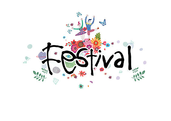 PSD 영어 여자 남자 꽃 나비 일러스트 캘리그라피 나뭇잎 글자캘리그라피 두명 여름 축제 춤 국내일러스트 식물 문자 계절 곤충 잎 문화예술 사람 파일형식