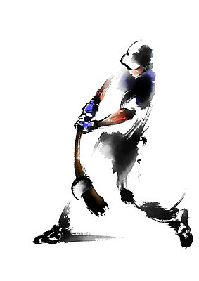 전신 PSD 남자 일러스트 캘리그라피 한명 사람 성인 야구 야구방망이 타자 야구선수 스윙 야구공 국내일러스트 1 포즈 공 운동선수 구기 야구용품 파일형식