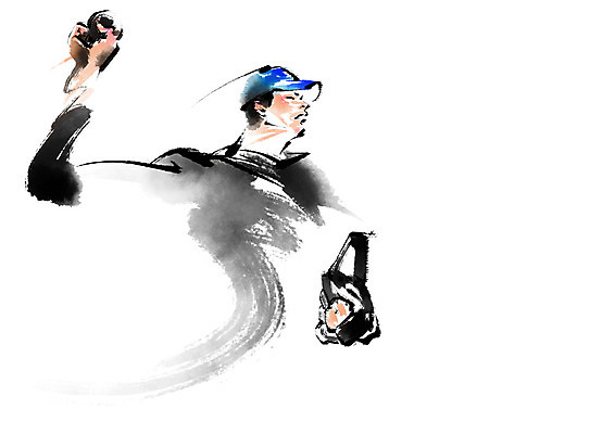 PSD 남자 일러스트 캘리그라피 한명 사람 상반신 성인 야구 야구선수 야구글러브 던지기 야구공 야구모자 투수 국내일러스트 모자_잡화 1 공 모션 운동선수 구기 야구용품 글러브 파일형식