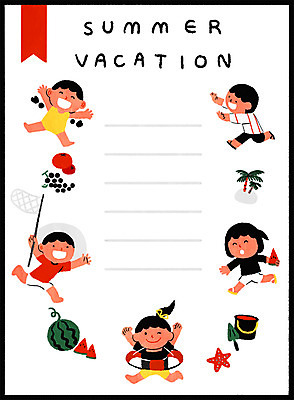 PSD 여자 남자 수영복 어린이 일러스트 여름음식 불가사리 수박 여름방학 여러명 여름 야자수 바구니 모종삽 채집망 제철음식 제철과일 국내일러스트 나무 옷 계절 음식 다수 과일 방학 극피동물 사람 삽 제철 파일형식 여름_계절