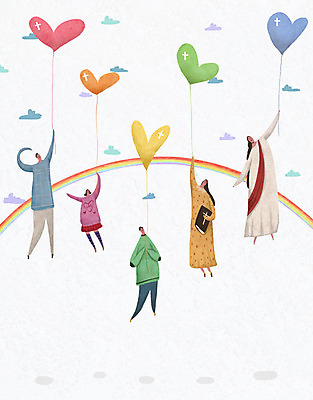 PSD 구름 여자 남자 기독교 어린이 십자가 무지개 일러스트 가족 여러명 성인 성경 풀잎 예수 풍선 국내일러스트 자연요소 종교 다수 잎 종교용품 관계 사람 풀_식물 신_종교 파일형식