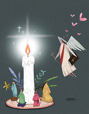 PSD 여자 남자 기독교 어린이 십자가 일러스트 초 가족 여러명 성인 빛 성경 기도 풀잎 예수 국내일러스트 종교 다수 잎 종교용품 관계 사람 풀_식물 신_종교 파일형식