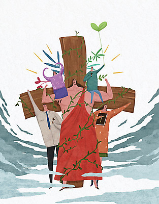 PSD 여자 남자 기독교 어린이 줄기 십자가 일러스트 가족 여러명 성인 새싹 성경 풀잎 예수 근육질 국내일러스트 식물 종교 다수 잎 종교용품 관계 근육 사람 풀_식물 신_종교 몸매 파일형식