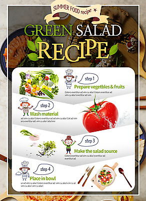 PSD 템플릿 여자 어린이 웹템플릿 토마토 채소 여름음식 이벤트페이지 이벤트 여러명 요리사 샐러드 레시피 이미지템플릿 직업 음식 다수 사람 페이지 파일형식 여름_계절