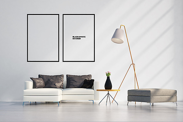 PSD 편집이미지 액자 거실 탁자 사람없음 인테리어 소파 꽃병 공간 스탠드 디지털합성 디지털아트 이미지편집 디자인 꽃 가구 의자 조명 파일형식