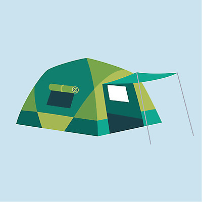 클립아트 아이콘 텐트 캠핑도구 사람없음 오브젝트 2D아이콘 AI파일 캠핑 도구 파일형식 벡터