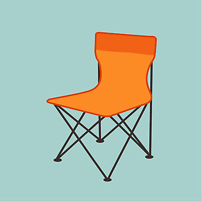 클립아트 아이콘 캠핑도구 사람없음 오브젝트 야외의자 2D아이콘 AI파일 의자 캠핑 도구 파일형식 벡터