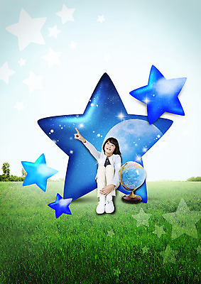 전신 PSD 편집 편집이미지 응시 어린이교육 교육 별 어린이 한명 앉기 소녀 잔디 지구본 가리킴 야간 일본인 이미지편집 자연요소 외국인 식물 1 시선 여자 모션 사람 동양인 손짓 파일형식