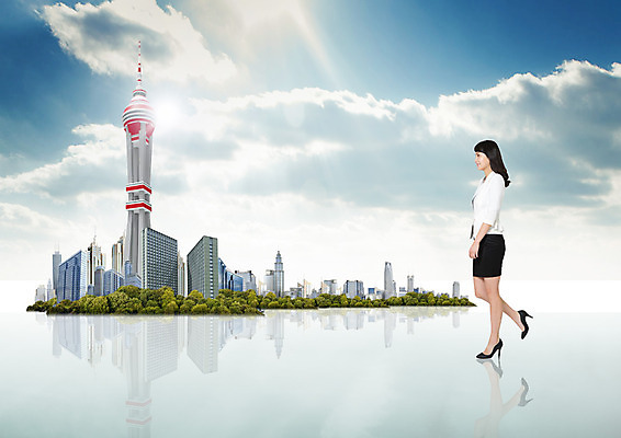 전신 PSD 구름 편집 편집이미지 여자 비즈니스 하늘 부동산 한명 서기 빌딩 20대 성인 옆모습 한국인 비즈니스우먼 이미지편집 자연요소 1 뷰포인트 모션 사람 동양인 청년 건물 직장인 재산 파일형식