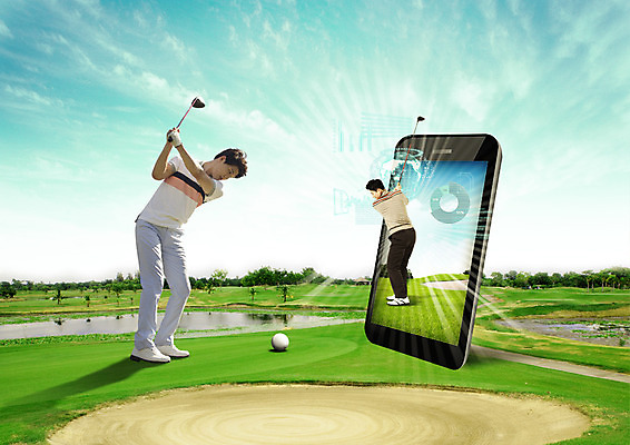 전신 PSD 구름 편집 편집이미지 남자 골프 골프장 하늘 골프공 서기 성인 두명 옆모습 스마트폰 운동 골프채 한국인 연못 벙커 스윙 골프웨어 이미지편집 자연요소 옷 뷰포인트 포즈 공 스포츠시설 모션 골프용품 건강 사람 동양인 핸드폰 스마트기기 구기 파일형식