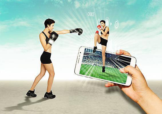 전신 PSD 서양인 구름 편집 편집이미지 손 여자 하늘 서기 20대 성인 두명 옆모습 스마트폰 운동복 운동 경기장 권투글러브 펀치 킥복싱 이미지편집 자연요소 외국인 옷 뷰포인트 스포츠시설 모션 건강 사람 청년 신체부위 핸드폰 스마트기기 권투 글러브 파일형식