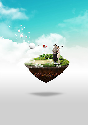 전신 PSD 구름 편집 편집이미지 부부 여자 남자 40대 골프 하늘 서기 성인 두명 운동 골프채 한국인 물방울 깃발 이미지편집 자연요소 커플 중년 모션 골프용품 건강 사람 동양인 구기 파일형식