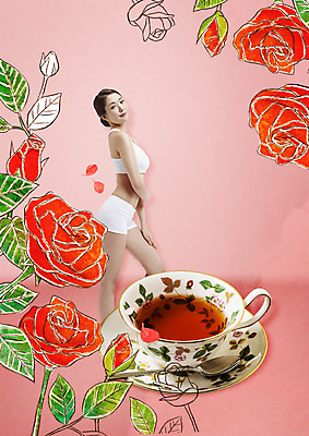 PSD 편집 편집이미지 여자 꽃 음식 다이어트 한명 서기 20대 성인 옆모습 운동복 장미 한국인 차 탱크톱 찻잔 티스푼 컵받침 의료성형뷰티 이미지편집 식물 1 옷 음료 뷰포인트 상의 모션 잔 건강 사람 동양인 청년 숟가락 받침대 파일형식