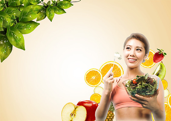 PSD 편집 편집이미지 그릇 여자 음식 포크 다이어트 오렌지 딸기 단면 나뭇잎 키위 한명 웃음 상반신 20대 성인 운동복 샐러드 한국인 사과 파인애플 이미지편집 1 식기 옷 잎 과일 표정 건강 사람 동양인 청년 열대과일 파일형식