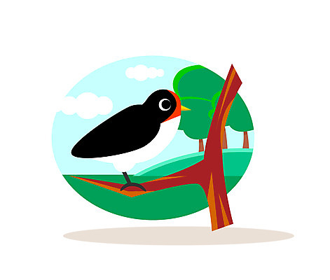 클립아트 나무 동물 일러스트 사람없음 제비 국내일러스트 AI파일 식물 조류 파일형식 벡터
