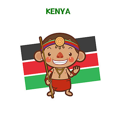 클립아트 남자 일러스트 한명 성인 막대기 아프리카인 전통의상 케냐 케냐국기 국내일러스트 AI파일 외국인 1 전통 아프리카 사람 국기 파일형식 벡터