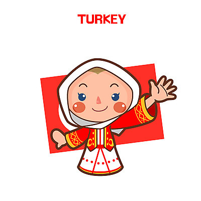 클립아트 여자 일러스트 한명 성인 전통의상 터키인 터키전통의상 튀르키예 국내일러스트 AI파일 1 전통 아시아 사람 인종 파일형식 벡터