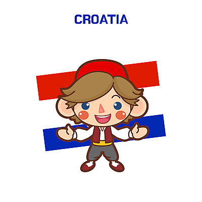 클립아트 남자 일러스트 한명 성인 전통의상 크로아티아 크로아티아국기 국내일러스트 AI파일 1 전통 유럽 사람 국기 파일형식 벡터