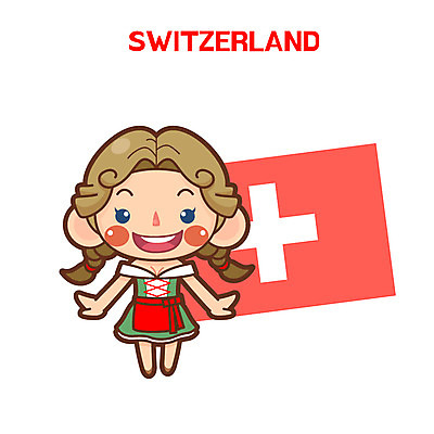 클립아트 여자 일러스트 한명 성인 전통의상 스위스 스위스국기 스위스인 스위스전통의상 국내일러스트 AI파일 1 전통 유럽 사람 인종 국기 파일형식 벡터