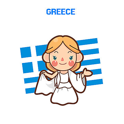 클립아트 여자 일러스트 한명 성인 전통의상 그리스 그리스인 그리스전통의상 국내일러스트 AI파일 서양인 1 전통 유럽 사람 파일형식 벡터