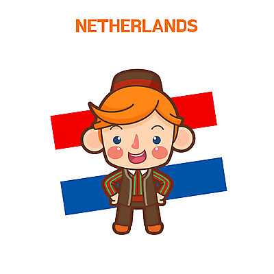 클립아트 남자 일러스트 한명 성인 전통의상 네덜란드 네덜란드국기 국내일러스트 AI파일 1 전통 유럽 사람 국기 파일형식 벡터