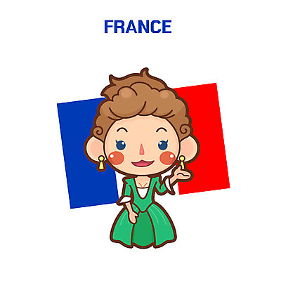 클립아트 여자 일러스트 한명 성인 프랑스 전통의상 프랑스전통의상 국내일러스트 AI파일 1 전통 유럽 사람 파일형식 벡터