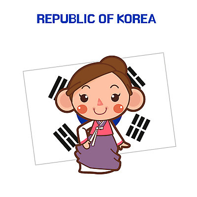 클립아트 여자 일러스트 한명 성인 한국인 태극기 전통의상 한복 여자한복 국내일러스트 AI파일 1 한국전통 전통 사람 동양인 국기 파일형식 벡터