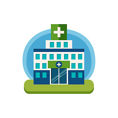 클립아트 아이콘 병원 사람없음 건물 건물아이콘 보건소 2D아이콘 AI파일 건축물 의학 파일형식 벡터