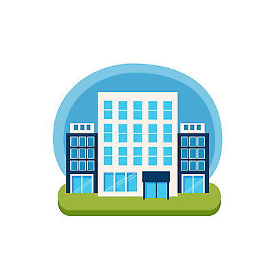 클립아트 아이콘 빌딩 사람없음 건물 건물아이콘 시청 2D아이콘 AI파일 건축물 관공서 파일형식 벡터