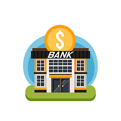 클립아트 아이콘 사람없음 건물 동전 은행 건물아이콘 2D아이콘 AI파일 건축물 돈 금융 파일형식 벡터