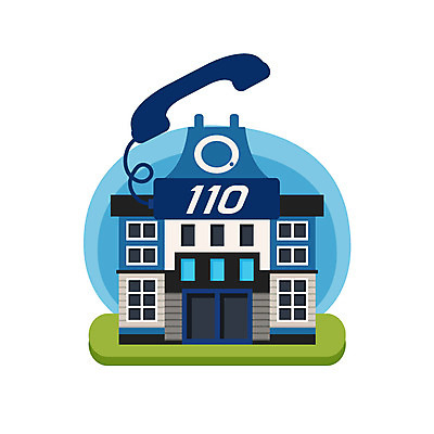 클립아트 아이콘 사람없음 건물 전화기 건물아이콘 110 2D아이콘 AI파일 건축물 전화번호 파일형식 벡터