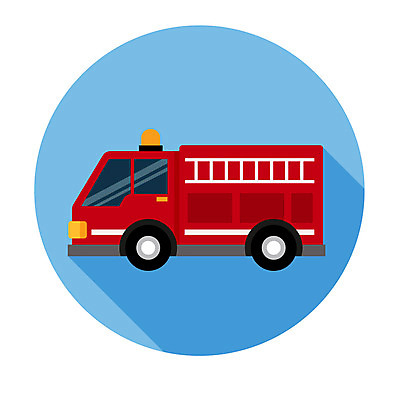 클립아트 아이콘 사람없음 소방차 2D아이콘 AI파일 자동차 파일형식 벡터