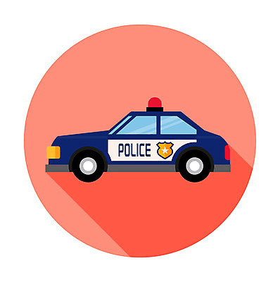 클립아트 아이콘 사람없음 경찰차 2D아이콘 AI파일 자동차 파일형식 벡터