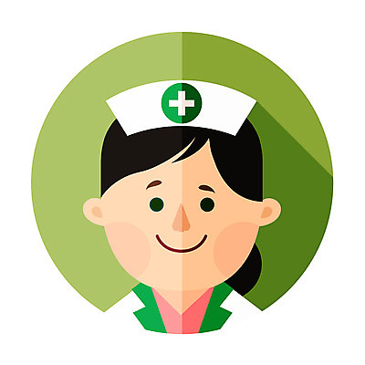 클립아트 아이콘 여자 한명 성인 간호사 간호사모자 2D아이콘 AI파일 모자_잡화 1 사람 의료진 파일형식 벡터
